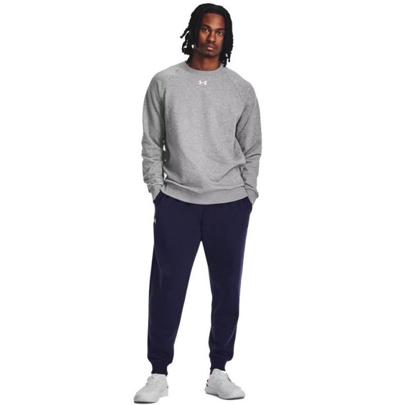 SUDADERA UNDER ARMOUR RIVAL GRIS 1379755-025