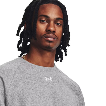 SUDADERA UNDER ARMOUR RIVAL GRIS 1379755-025