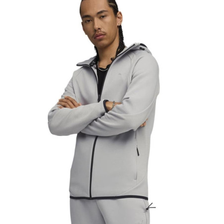 SUDADERA PUMA EVOSTRIPE CREMALLERA GRIS 688231-63