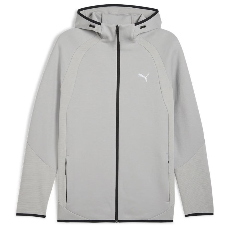 SUDADERA PUMA EVOSTRIPE CREMALLERA GRIS 688231-63