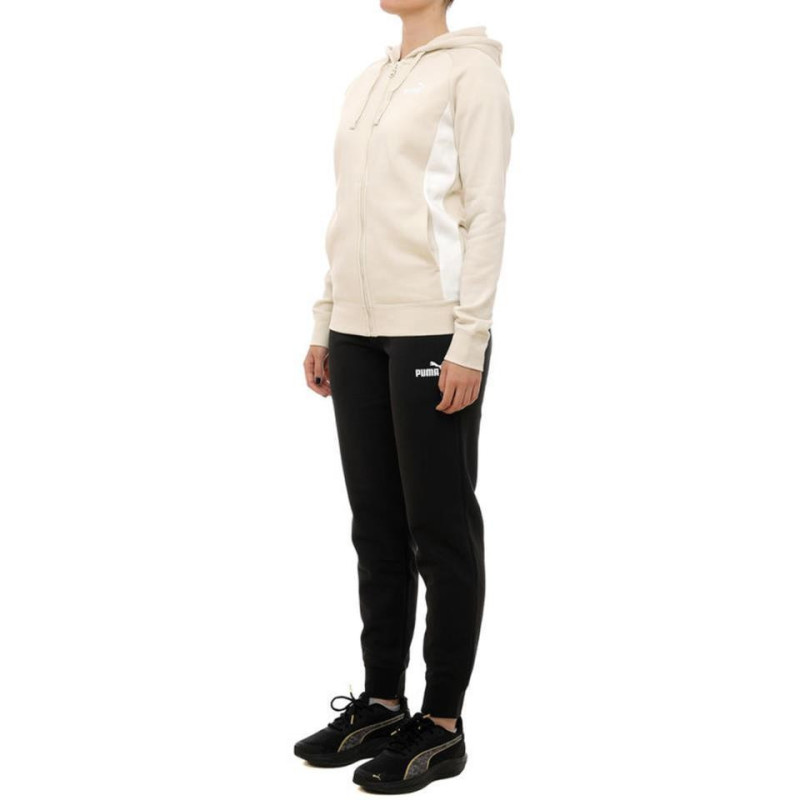 CHANDAL PUMA FULL-ZIP HOODED BEIGE MUJER 690738-87