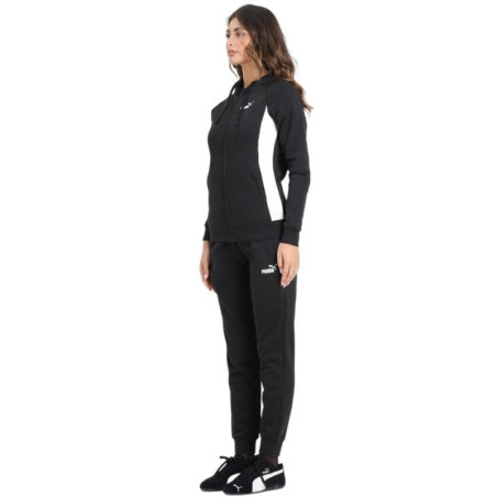 CHANDAL PUMA MUJER FULL ZIP HOODED NEGRO 690738-01