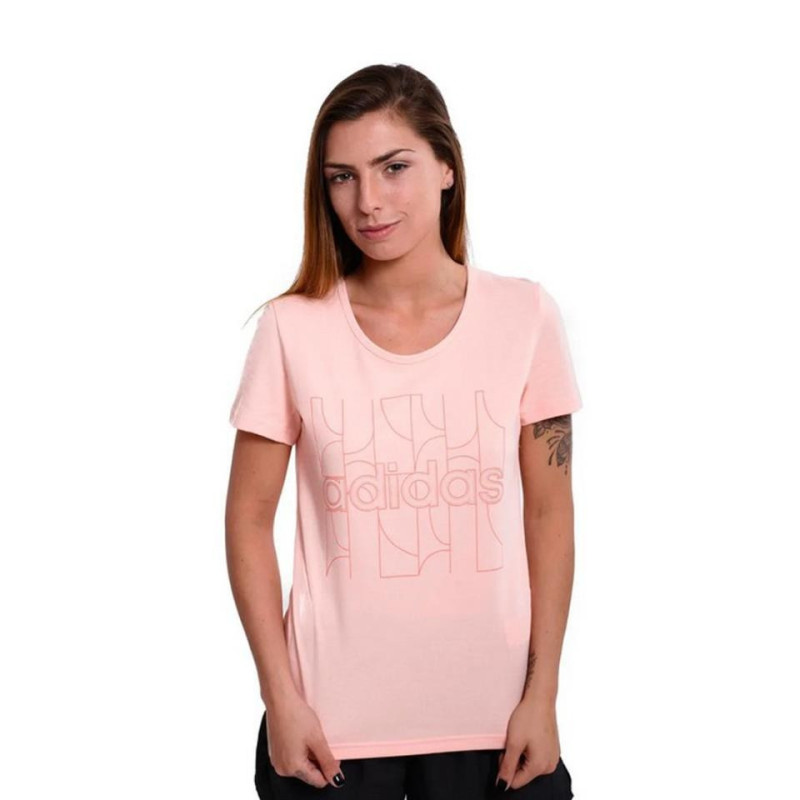 CAMISETA ADDIAS W MO PR T-SHIRT ROSA EH6470