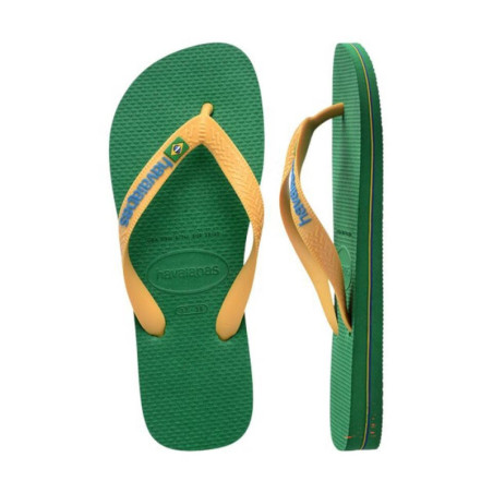CHANCLAS HAVAIANAS BRASIL LOGO VERDE 4110850-2079