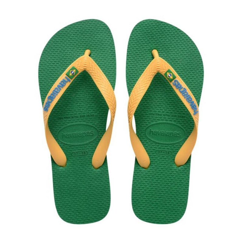 CHANCLAS HAVAIANAS BRASIL LOGO VERDE 4110850-2079