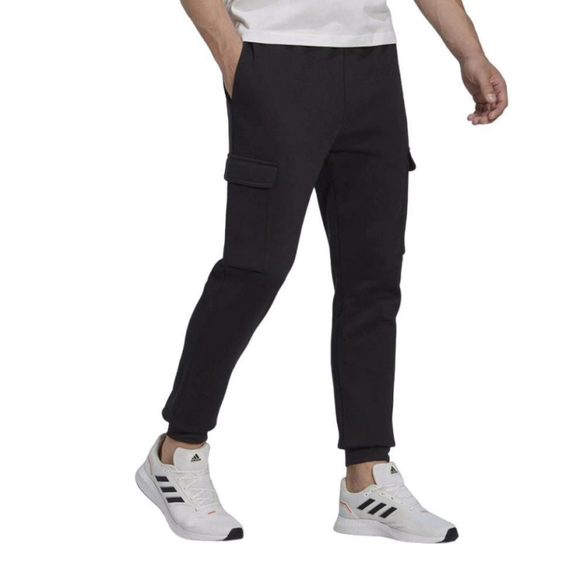 PANTALO H ADIDAS LARGO NEGRO CARGO