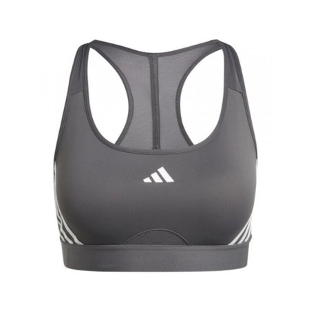 TOP ADIDAS POWER GRIS CON SOPORTE