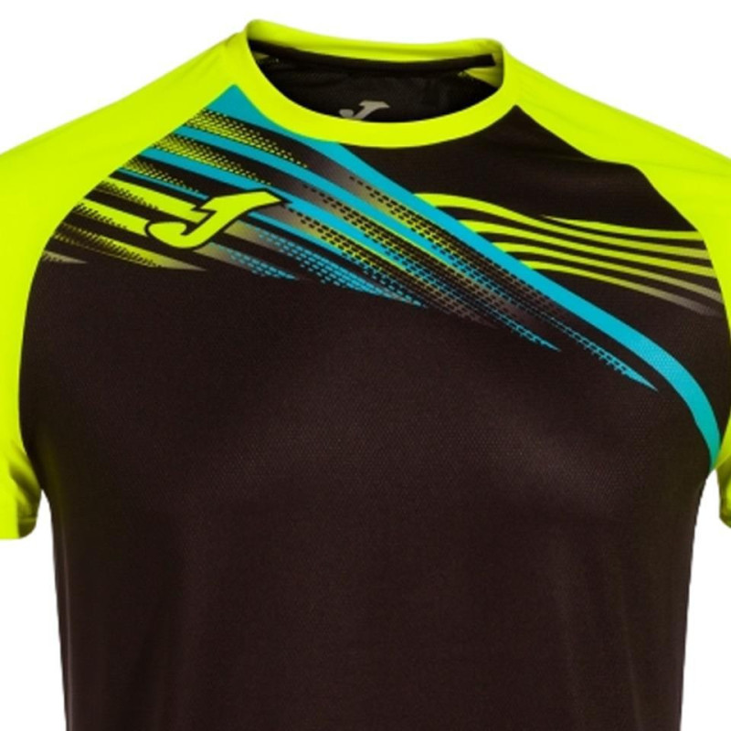 CAMISETA JOMA ELITE X NEGRO AMARILLO
