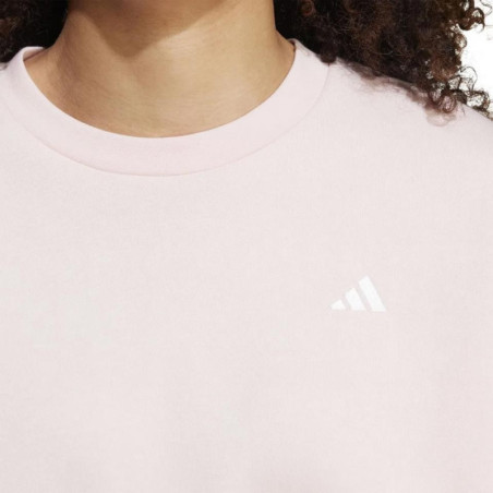 SUDADERA ADIDAS ESSENTIALS SMALL LOGO ROSA IX7954