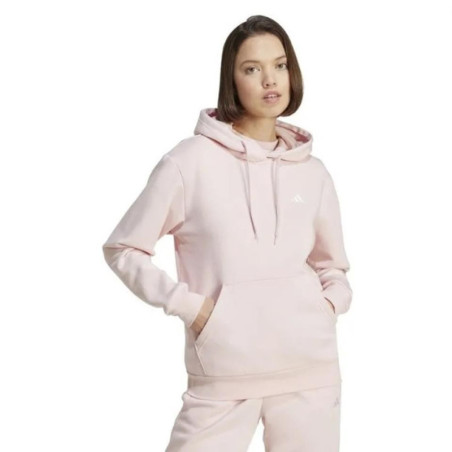 SUDADERA ADIDAS ESSENTIALS SMALL LOGO ROSA IY1649