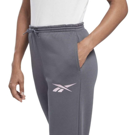 PANTALON REEBOK LARGO MUJER GRIS HR8310 