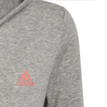 SUDADERA ADIDAS GRIS ESSENTIALS NIÑA HE1967